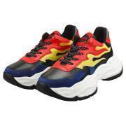 Chaussures femme Buffalo London b.l.aze p black/red/yellow/blue leather