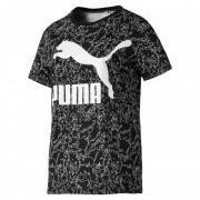 T-shirt femme Puma logo aop