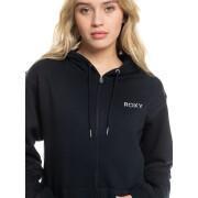 Sweatshirt femme Roxy Surf Stoked Zipped Brushed
