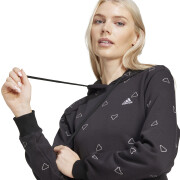Sweatshirt à capuche femme adidas Essentials Monogram Graphic French Terry