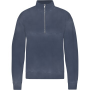 Sweatshirt 1/4 zip Colorful Standard Organic Neptune Blue
