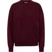 Sweatshirt col rond Colorful Standard Organic oversized oxblood red