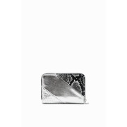 Petit portefeuille métallisé femme Desigual patchwork
