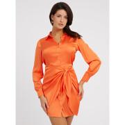Robe chemise manches longues poly femme Guess Es Alya