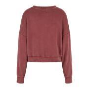 Sweatshirt coton col rond femme Guess Icon
