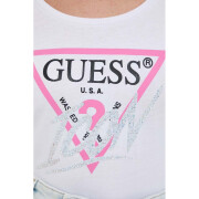 T-shirt manches longues col V femme Guess Icon