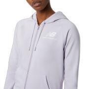 Sweatshirt à capuche zippé femme New Balance Essentials