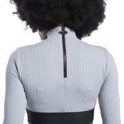 T-shirt crop top manches longues et côté épaisses femme Reebok Cardi B