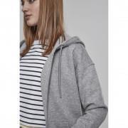 Sweatshirt à capuche femme grandes tailles Urban Classic claic zip