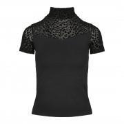 T-shirt femme Urban Classics flock lace turtleneck (grandes tailles)
