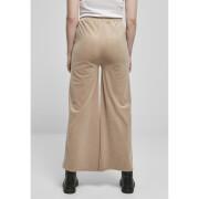 Pantalon femme grandes tailles Urban Classics high waist straight velvet