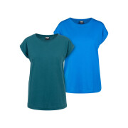 T-shirts femme Urban Classics Extended Shoulder (x2)