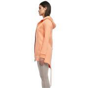 Sweatshirt à capuche long zippé femme Urban Classics