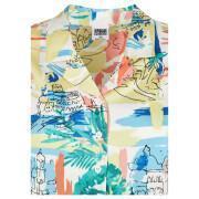 Chemise à manches courtes femme Urban Classics AOP Satin Resort GT