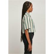 Chemise à manches courtes femme Urban Classics Oversized Stripe