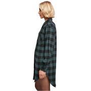 Robe chemise oversize en flanelle à carreaux femme Urban Classics
