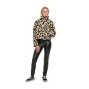 Polaire court femme Urban Classics AOP Sherpa Troyer GT