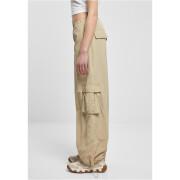 Pantalon cargo nylon large froissé femme grandes tailles Urban Classics