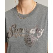 T-shirt à manches courtes femme Superdry Vintage Script Style College