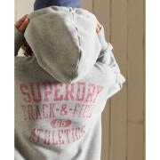 Robe sweat à capuche femme Superdry Track & Field